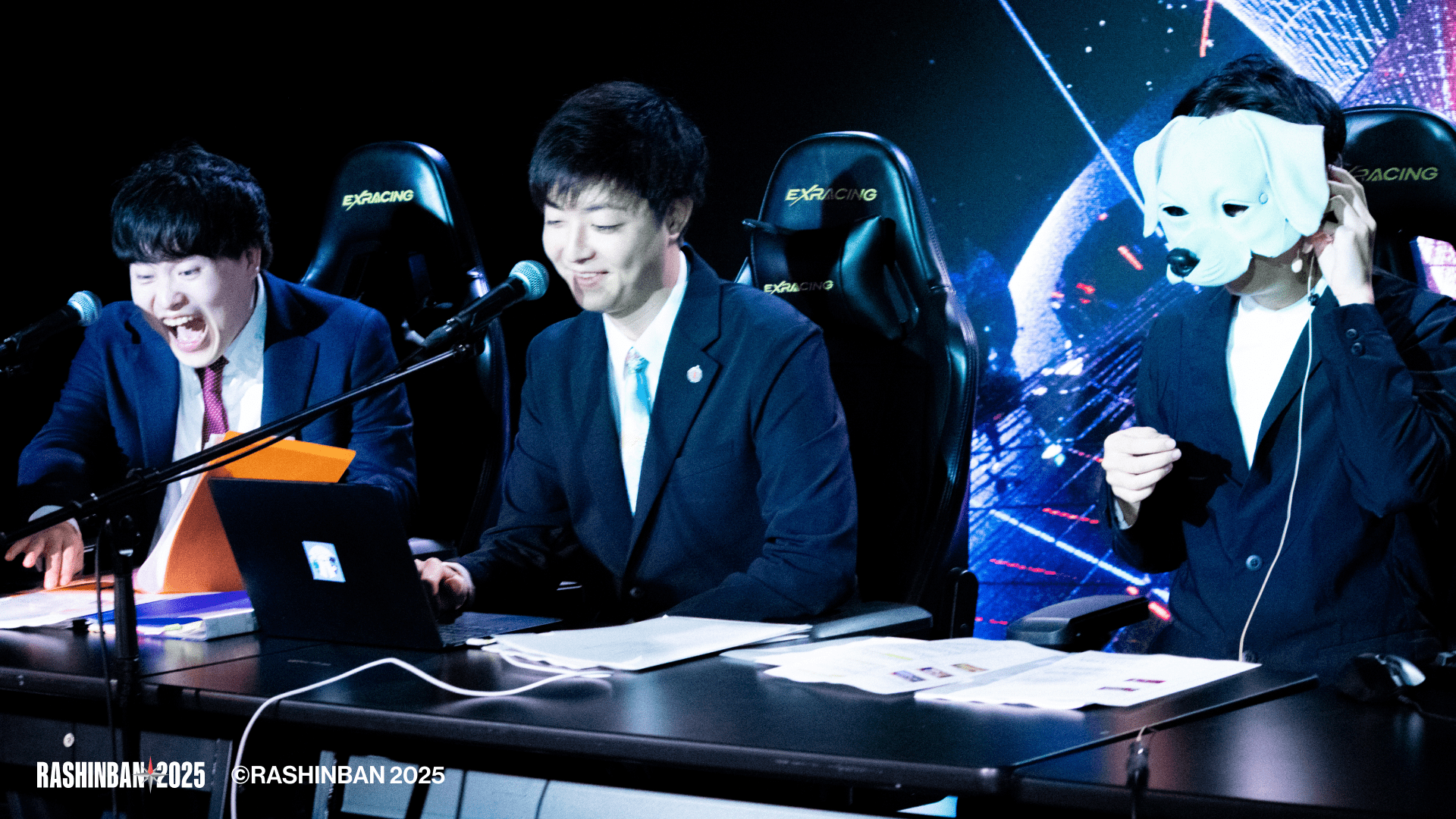 Casters cheering